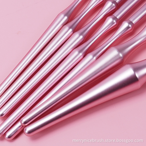 Merrynice new arrival private label pink 7Pcs makeup brush set custom makeup brushes
